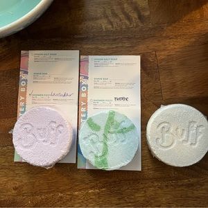 3 Buff City Shower Fizzy / Fizzies - Breathe, Lavender, Morning Sunshine
